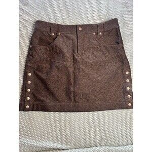 Athleta Women's Take a Hike Dark Gray Athletic Mini Skirt pockets Size 6